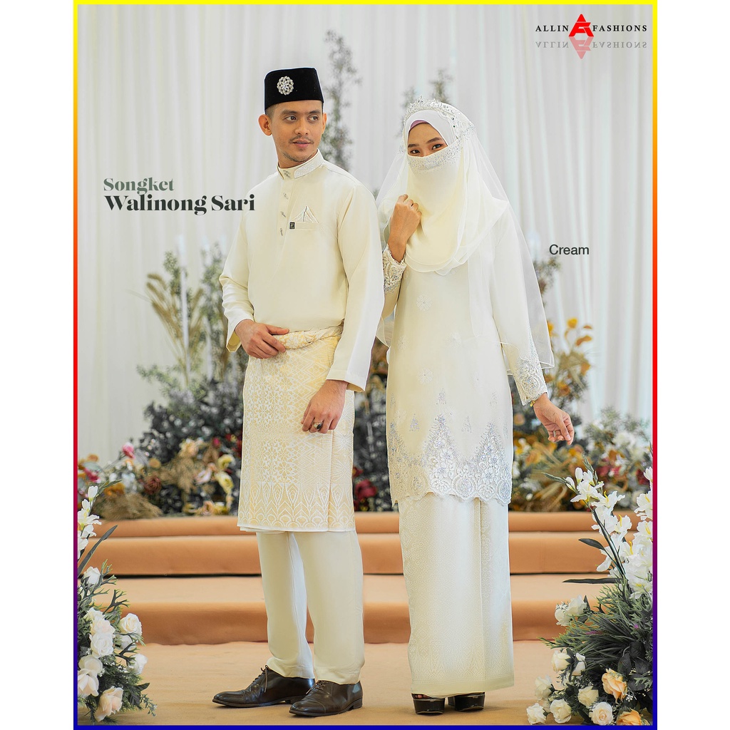 SET NIKAH/TUNANG KURUNG MODEN SONGKET WALINONG SARI+BAJU MELAYU JEBAT ...