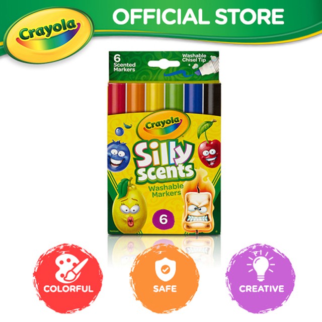 Crayola Silly Scents Chisel Tip Markers | Shopee Malaysia