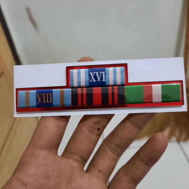 Satya Badge Satyalancana Service Sign Ribbon PDH TNI Loyalty 16 8 Years ...