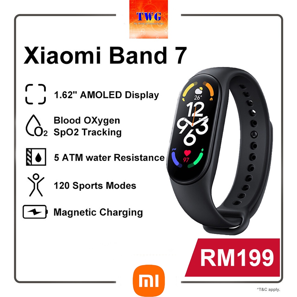 Xiaomi Smart Band 7 with 1.62