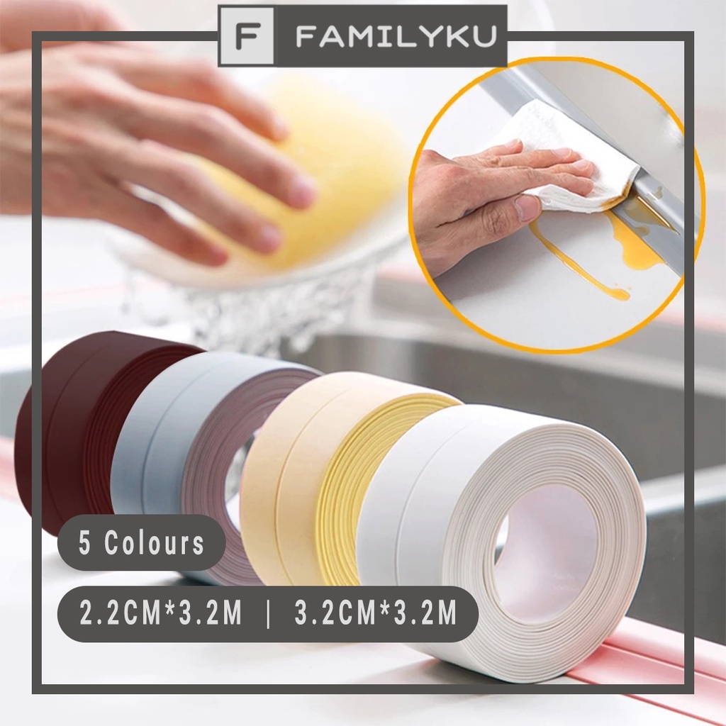 Bathroom Shower Sealing Tape PVC Bath Toilet Caulk Tape Self Adhesive Waterproof Mildew Proof Tapes For Kitchen Sink Wall Corner - 13 - View #3