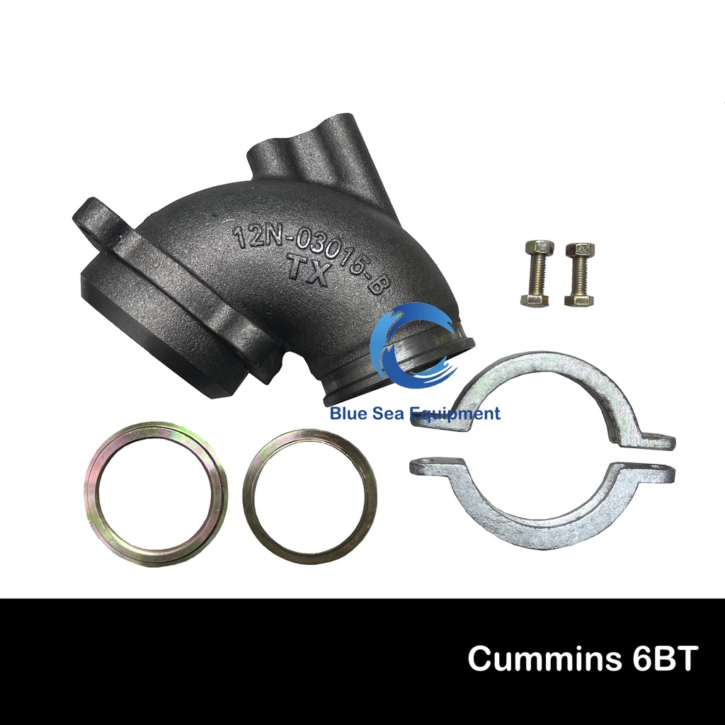 12N03015B Turbocharger Elbow Exhaust Adaptor Pipe with Accessories