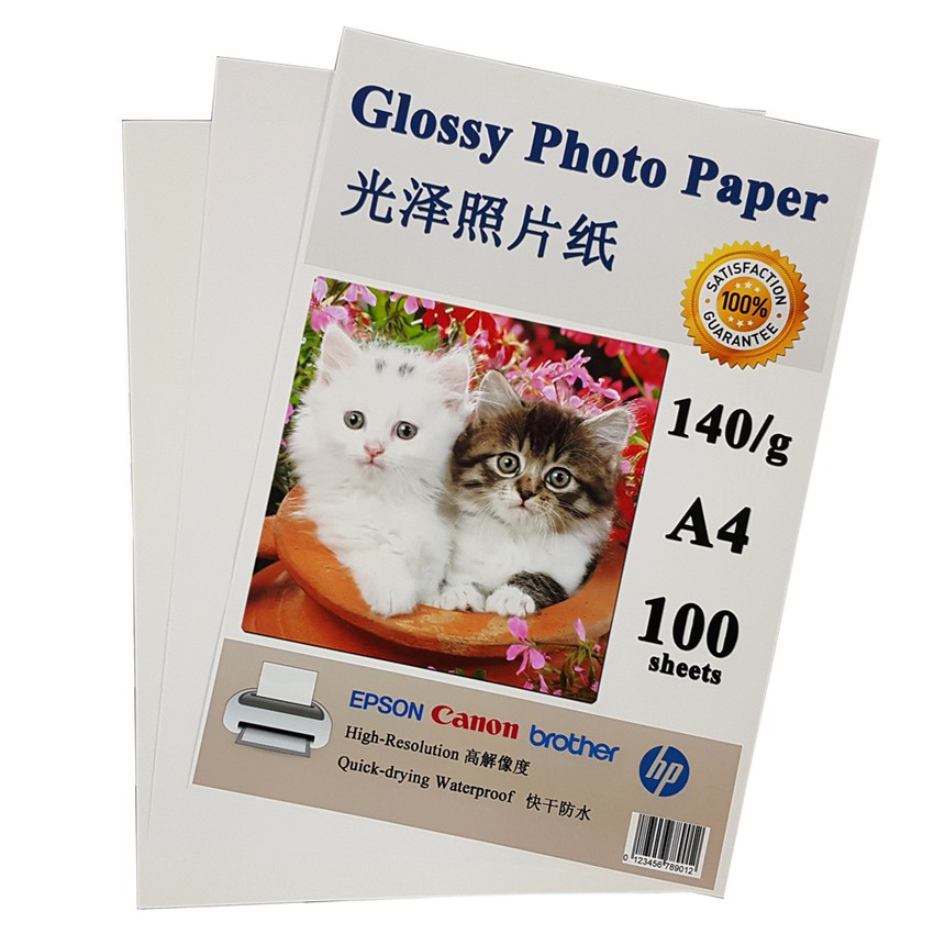 A4 High Glossy Photo Paper 140/g 100 sheets | Shopee Malaysia