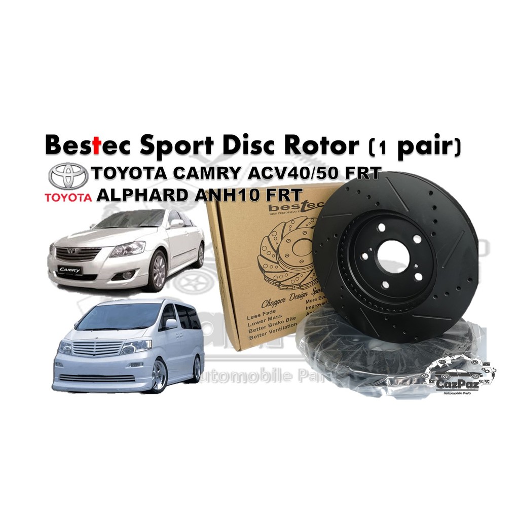 Bestec Chopper Design Sport Disc Rotor (1 pair) TOYOTA CAMRY ACV40/50 ...