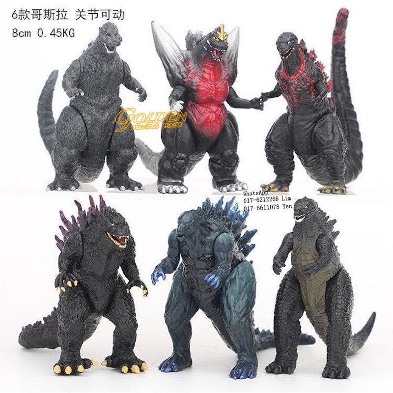 Monsters Godzilla Action Figures Collection 6pcs set | Shopee Malaysia
