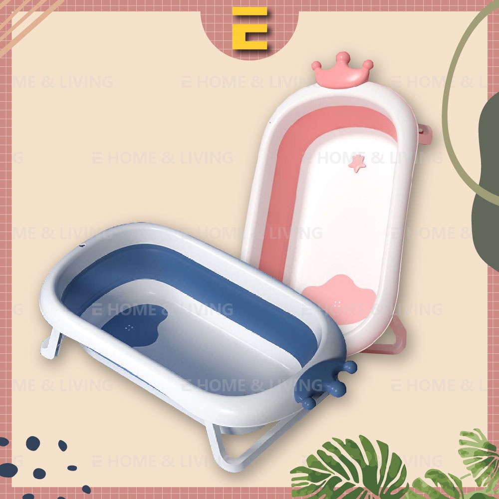 Foldable Baby Bath Tub Portable Baby Shower Bathtub Toddler Bathtub ...