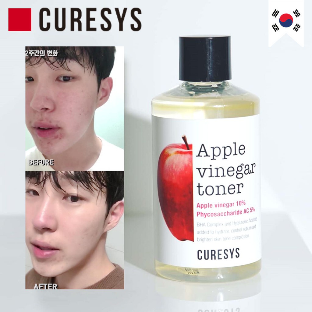 Ready Stock CURESYS Apple Vinegar Toner Deep Hydration Brightening Face ...