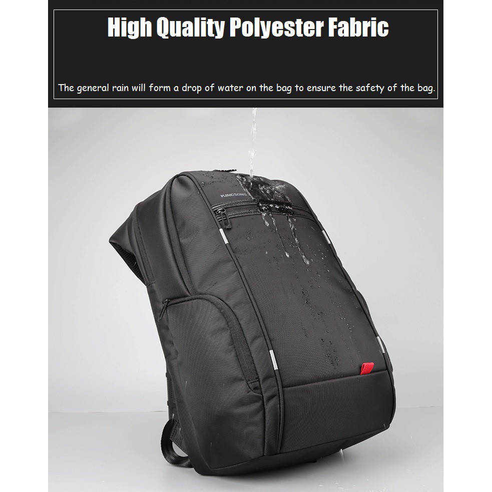 KINGSONS Anti Theft Travel Laptop Backpack Bag 15.6 inch wt USB
