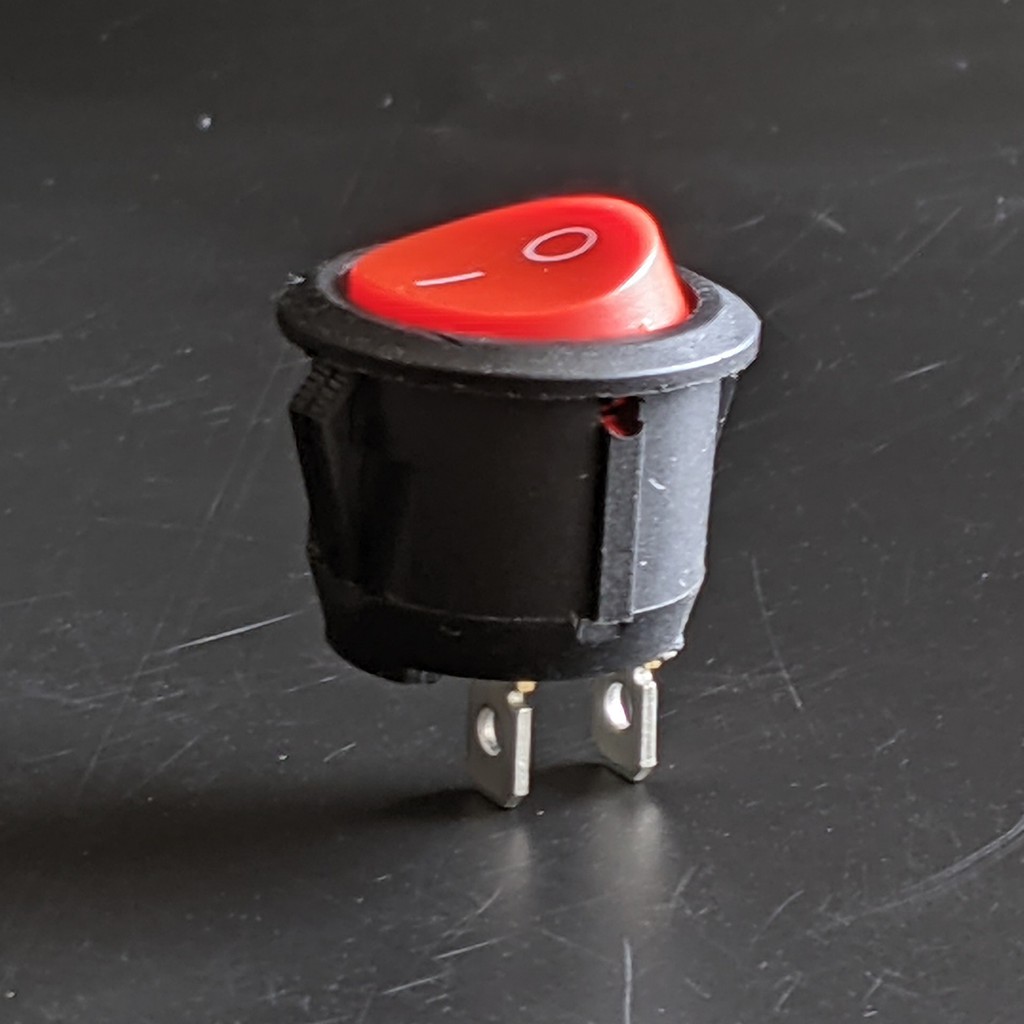2pcs KCD1-105 Circular switch button 2Pin power switch | Shopee Malaysia