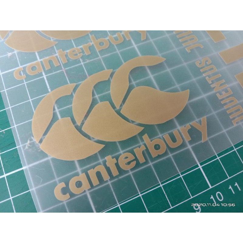DIY Heat Press / Iron On Vinyl Sticker - Custom Made Logo Canterbury ...