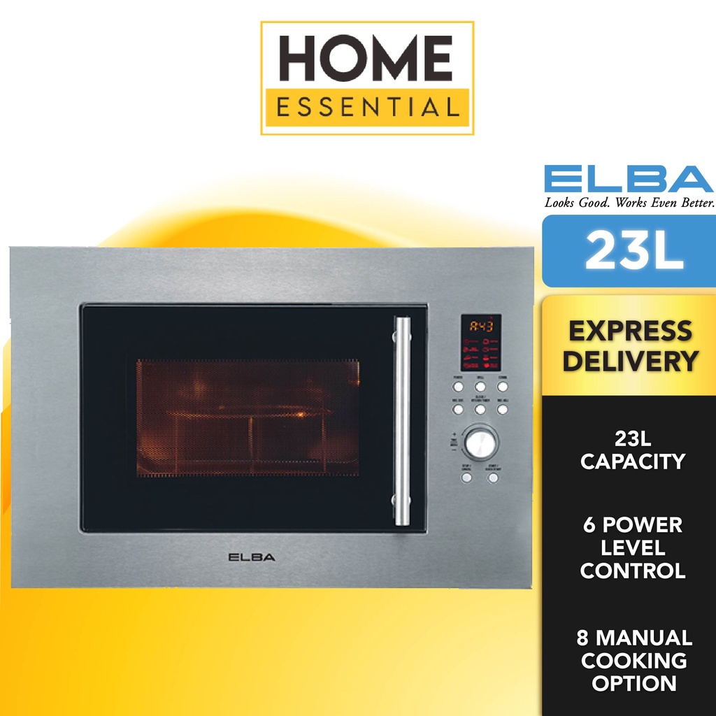 Elba Italy 23L Integrated Frame BuiltIn Microwave Oven With Grill EMO