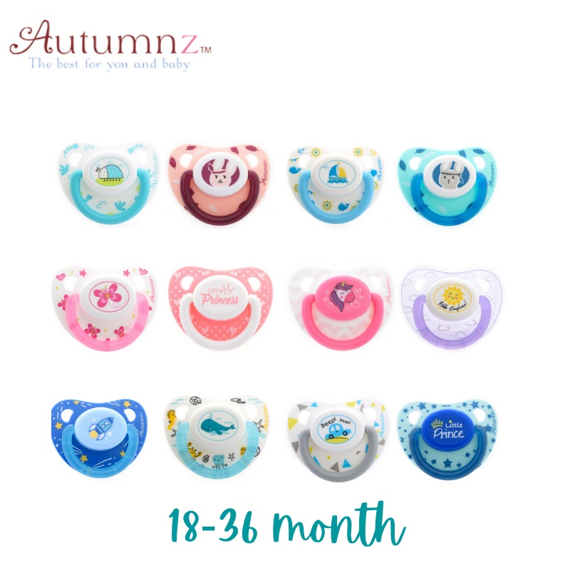 Autumnz Orthodontic Baby Silicone Soother With Hygiene Cover Baby