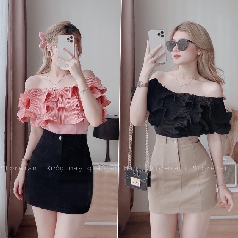 Khaki a line skirt short a line skirt with inner lining and a mid zip cream black beautiful to wear to school work and play Shopee Malaysia