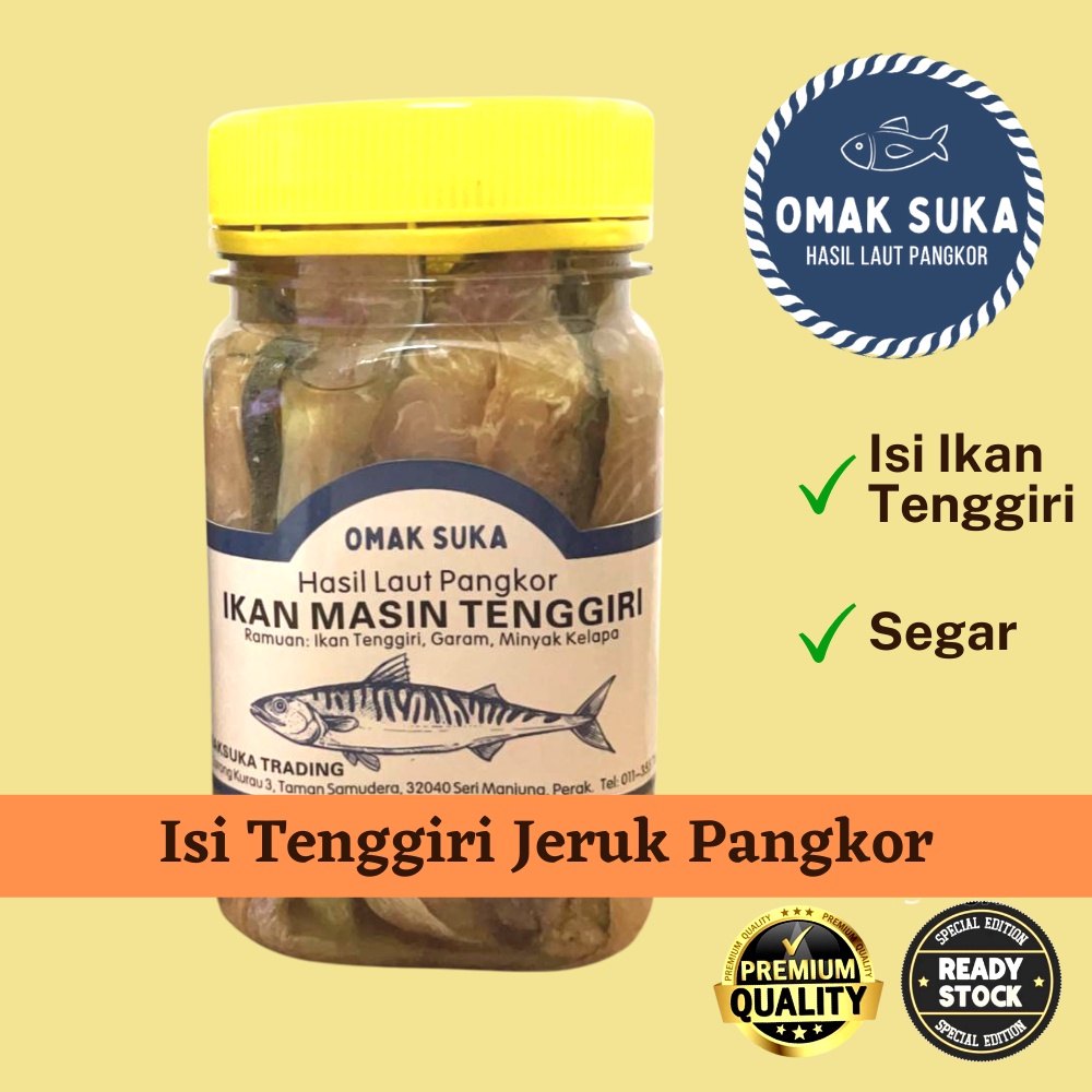 Isi Ikan Masin Tenggiri Jeruk Best Pangkor 5a 300g 600g Sila Baca