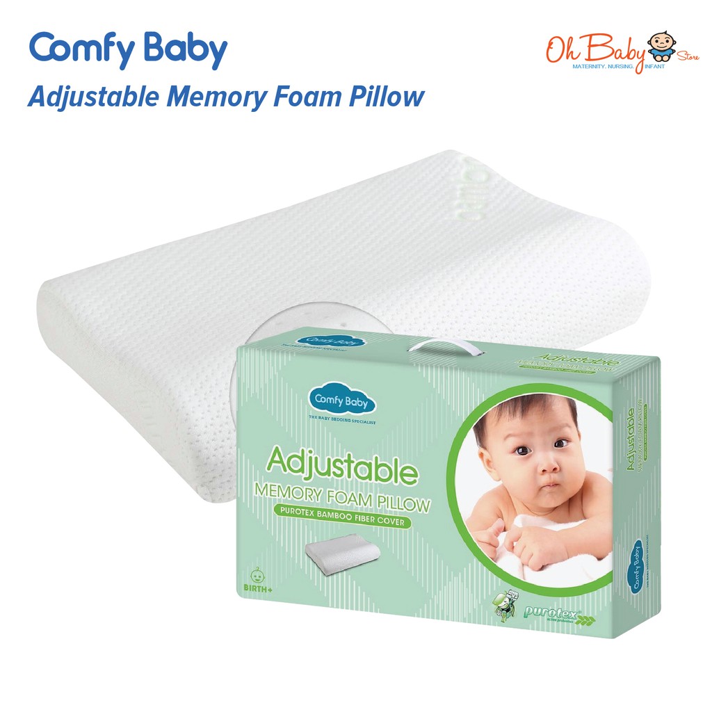 Comfy baby adjustable 2025 memory foam pillow