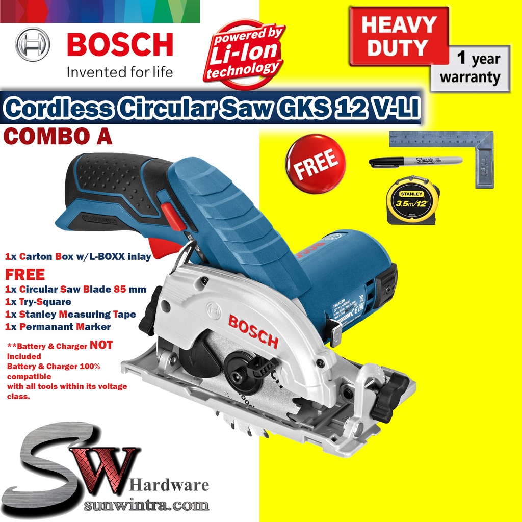 Cordless Circular Bosch 12v Circular Saw Blade COMBO Bosch GKS12V - Main Image