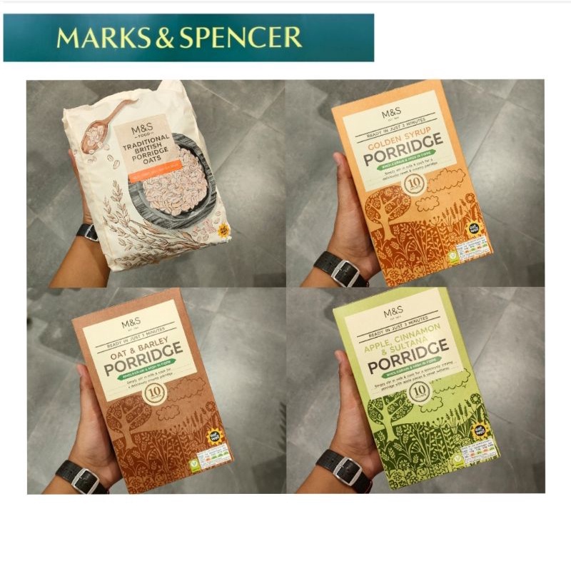 M&S Marks and Spencer British Oat Porridge Traditional/Barley/Golden