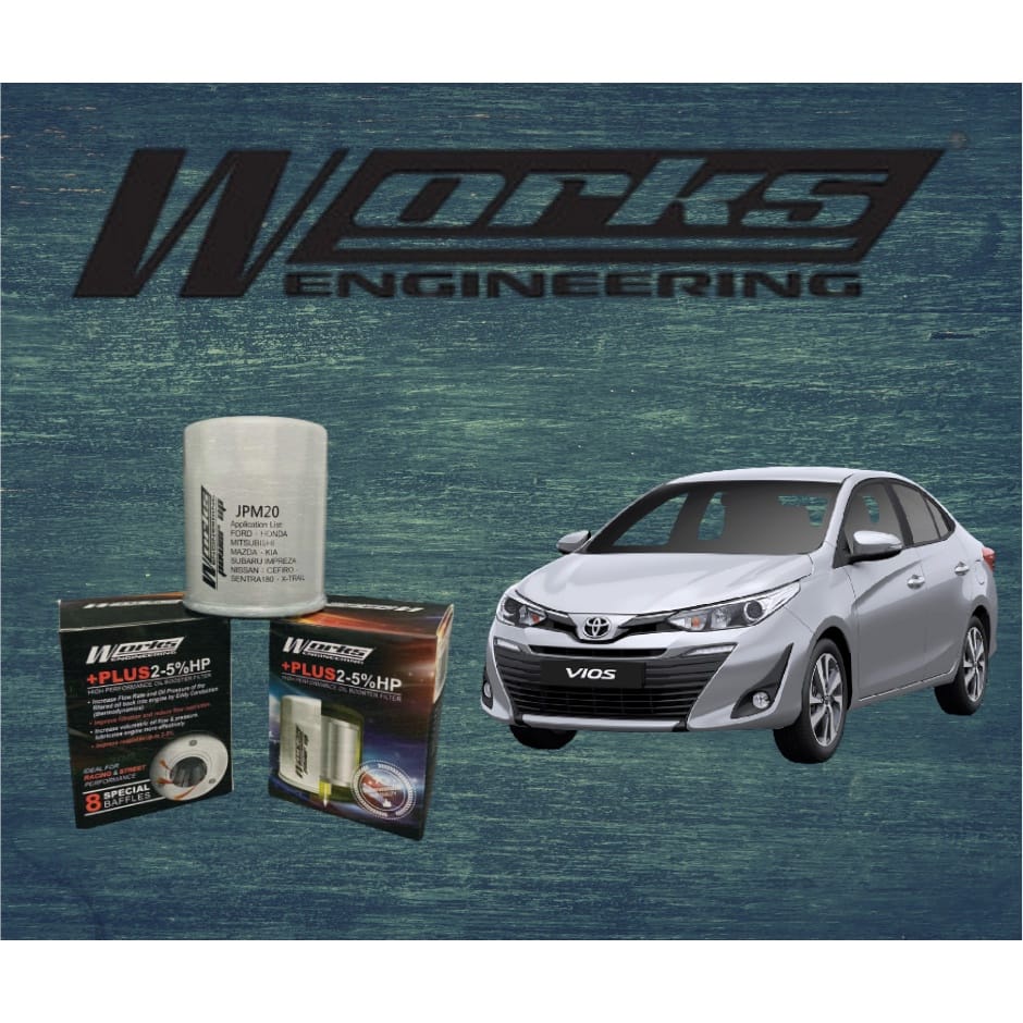 Works Engineering Performance Engine Oil Filter - JPM 3/4 TOYOTA VIOS ...