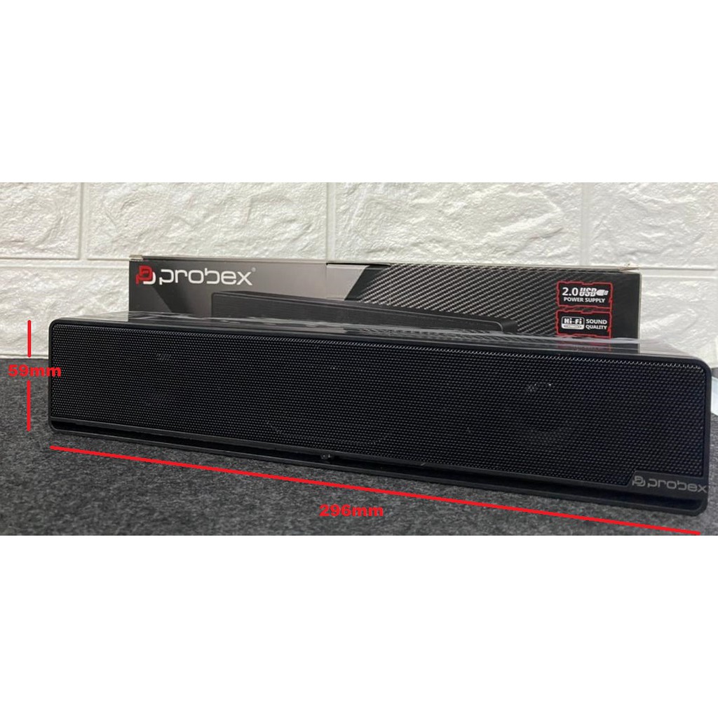 PROBEX USB MINI SOUNDBAR SPEARKER WITH VOLUME CONTROL (SP-S20) READY ...