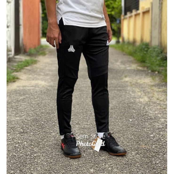 ALL BLACK ADIDAS TANGO TRACKSUIT SELUAR TREK ADIDAS TANGO ALL BLACK SLIMFIT Shopee Malaysia