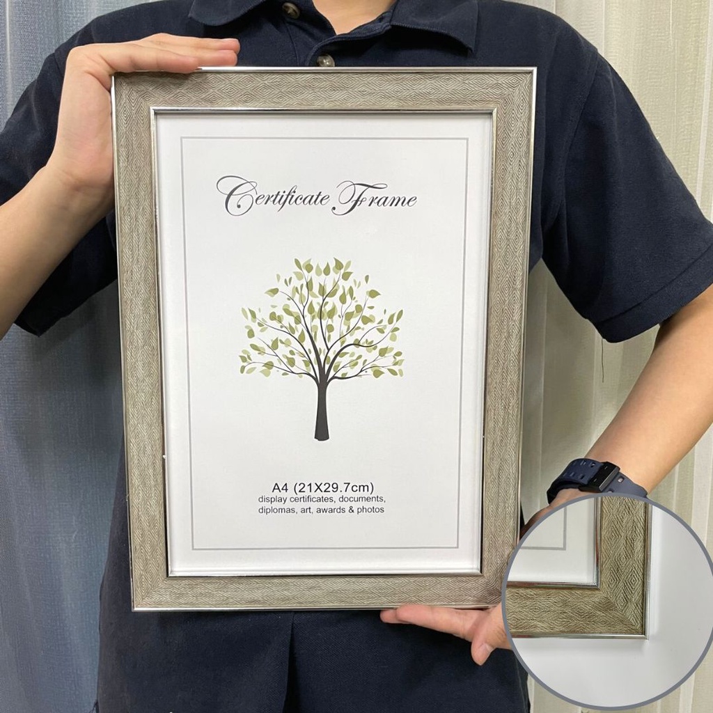 VCR A4 Certificate Document Photo Deco Frame Wood Texture Gift Display ...