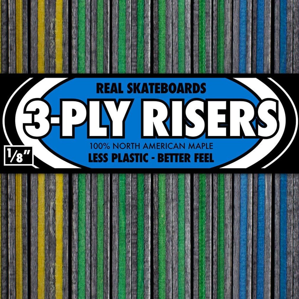 Real Skateboards 3Ply North American Maple 1/8" Riser Pads (7420521