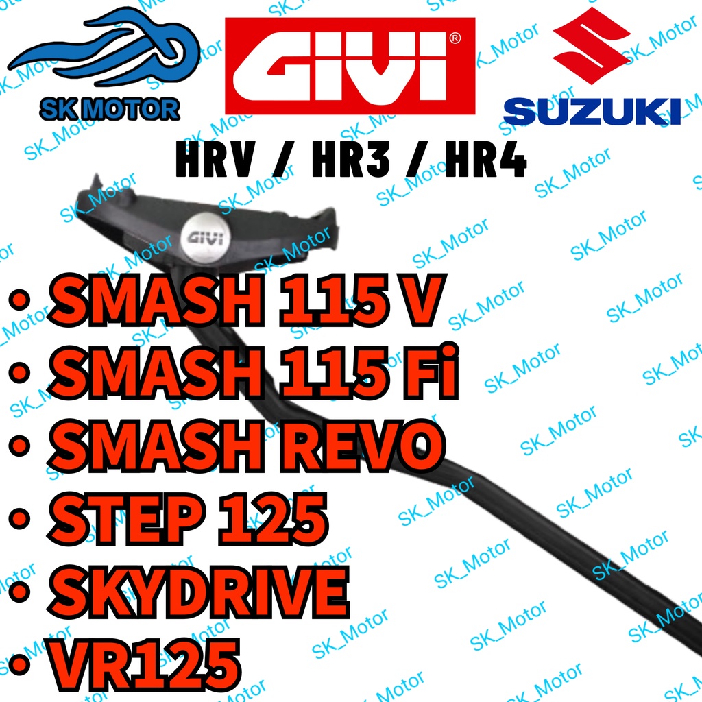 GIVI Suzuki SMASH V 115 FI REVO STEP 125 SKYDRIVE VR125 VR 125 HR3 HRV ...