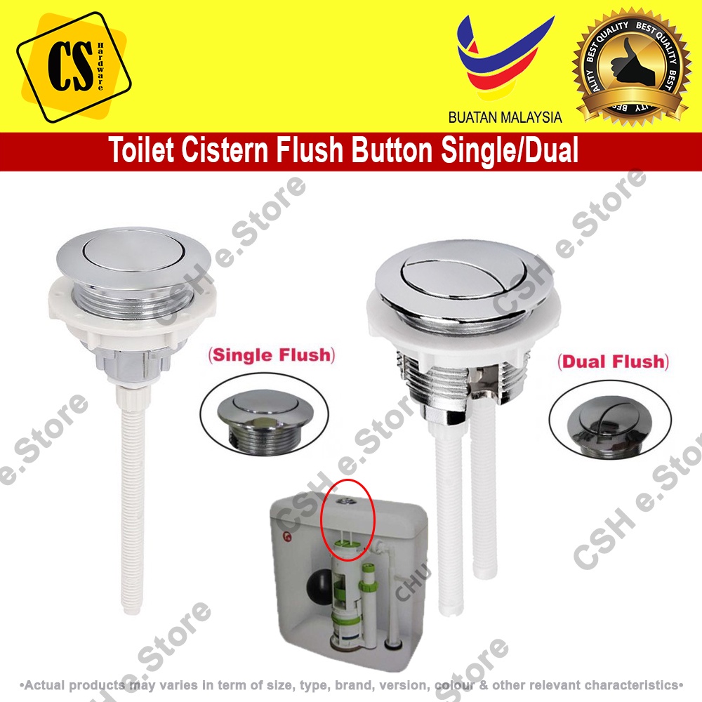 Toilet Water Tank Cistern Flush Button Single Button Dual Button Small Mm Medium Mm Large