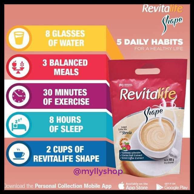 REVITALIFE SHAPE INSTANT COFFEE MIX 400 g ( 20 g x 20 SACHETS