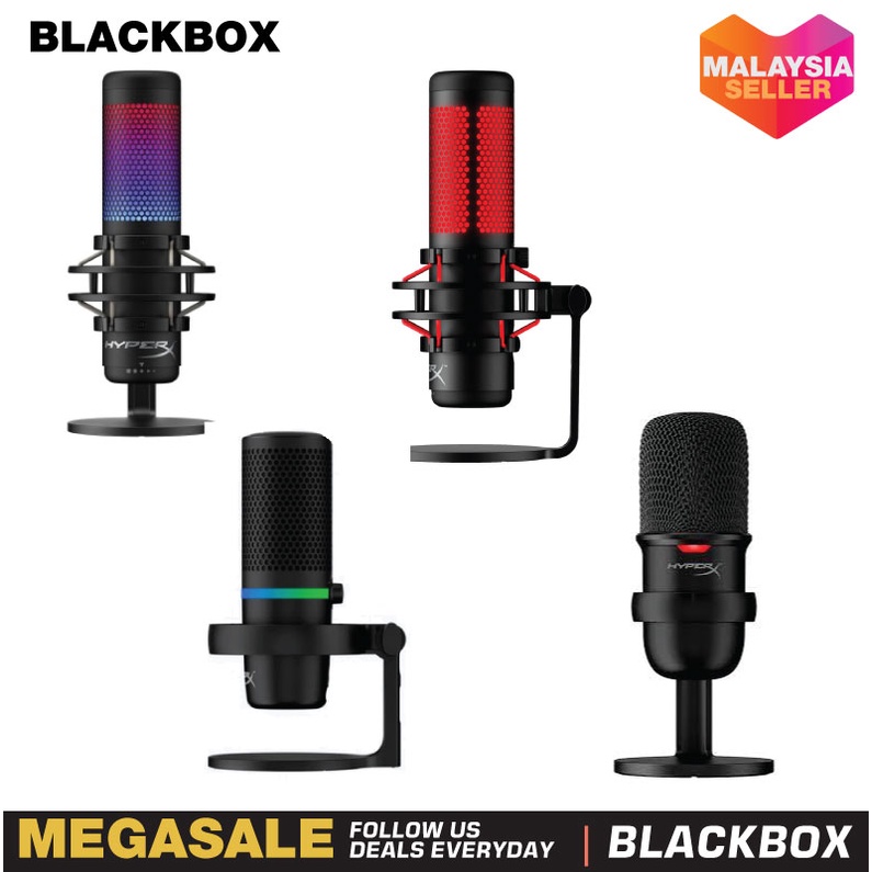 MICROFONO HYPERX QUADCAST ( HX-MICQC-BK ) USB