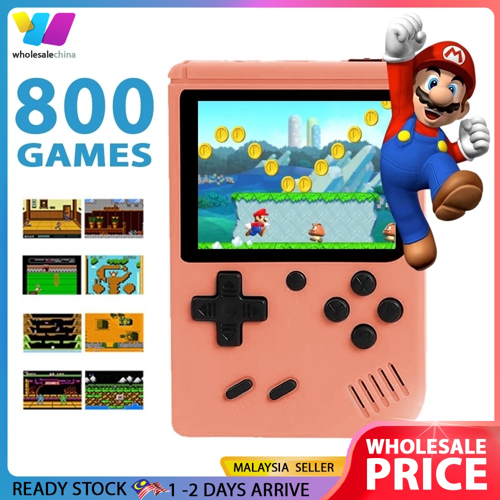 WHOLESALE | 800 Games In 1 Super Mario Pacman Contra Tank Retro Classic FC  8 Bit Handheld Portable Console Game Gameboy | Shopee Malaysia