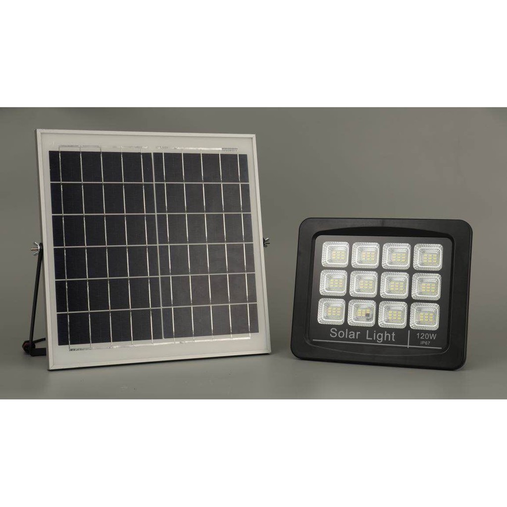 SOLAR LED FLOOD LIGHT 120W OUTDOOR WEATHERPROOF SPOT LIGHT | Shopee ...