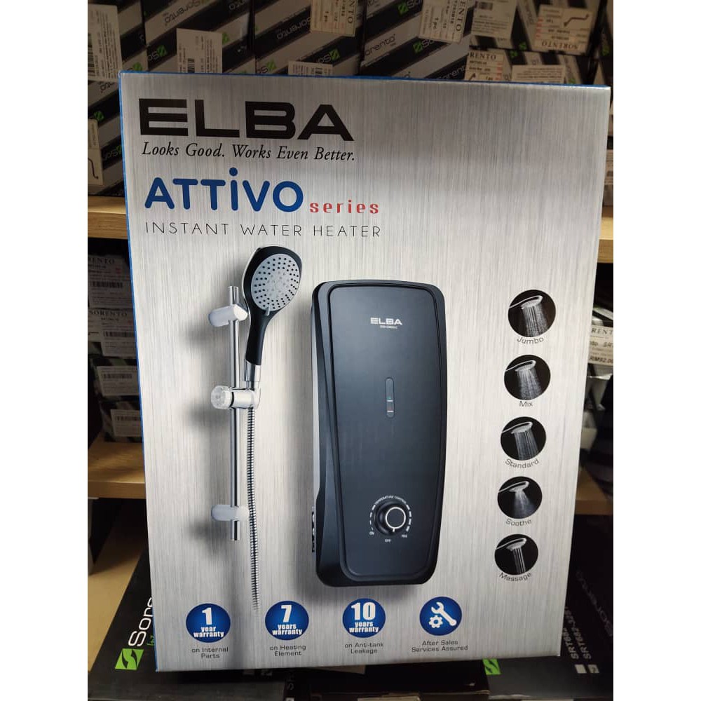 ELBA EWHG3661 SW Snow White Non Pump Instant Water Heater Shopee Malaysia