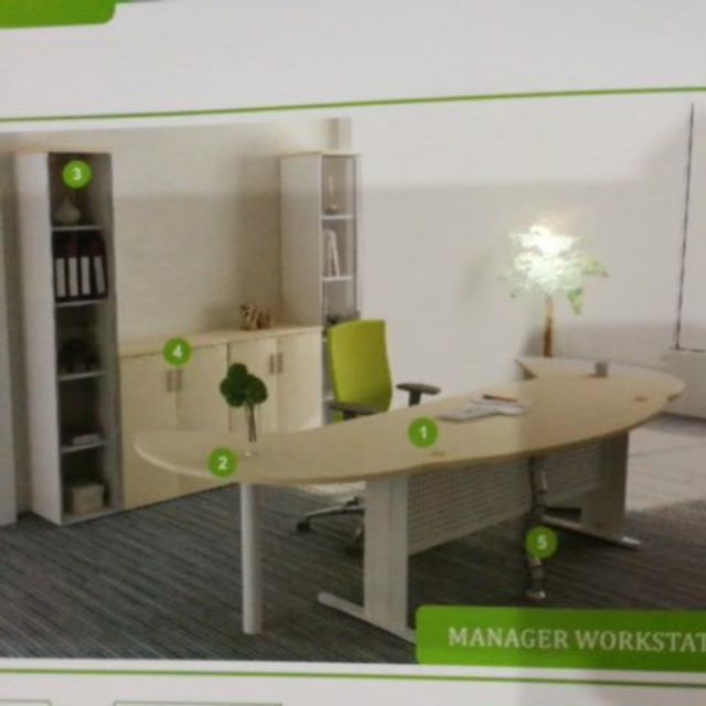 Manager workstation desk and cabinet | Shopee Malaysia