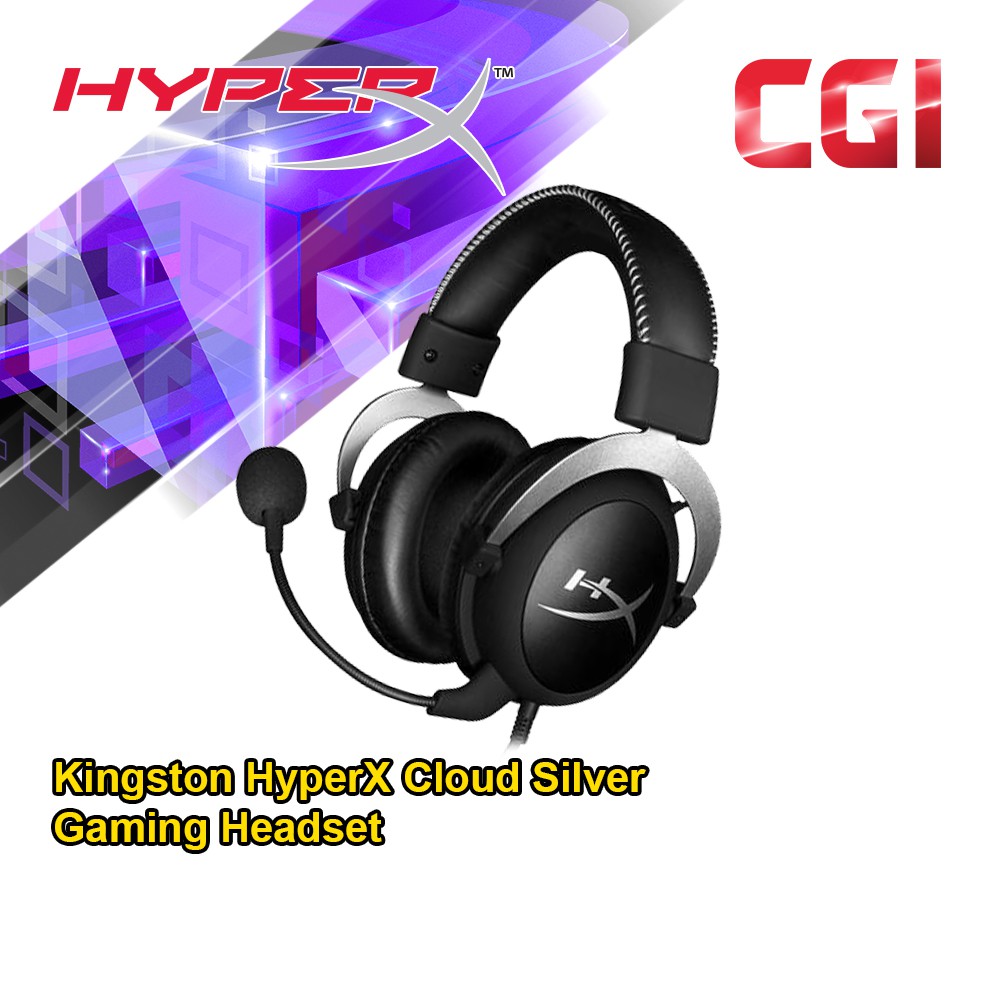 HyperX Cloud Silver Gaming Headset (HX-HSCL-SR/NA) | Shopee Malaysia