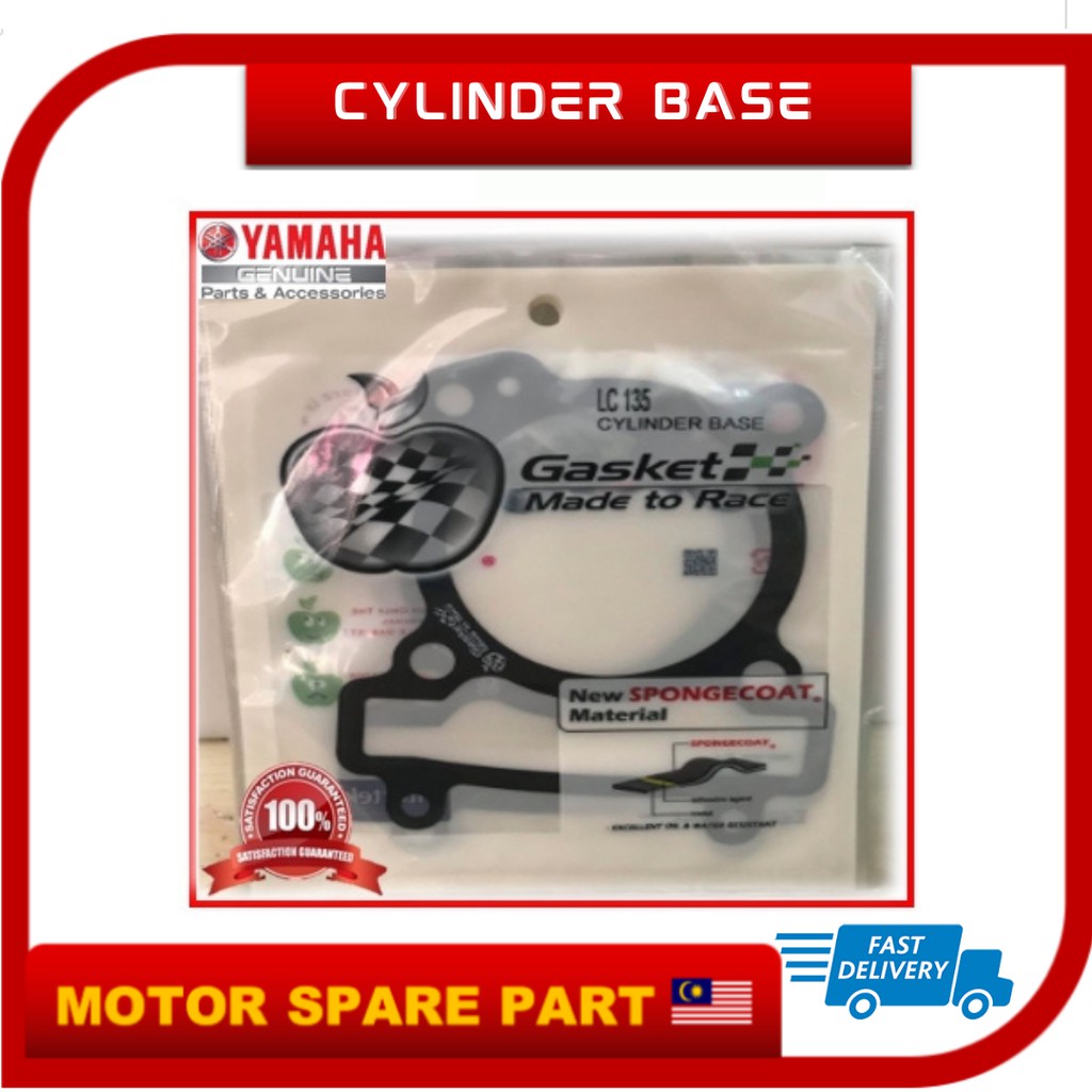 CYLINDER BASE YAMAHA LC135 Y125 RXZ RACING BLOCK GASKET 100% ORIGINAL ...