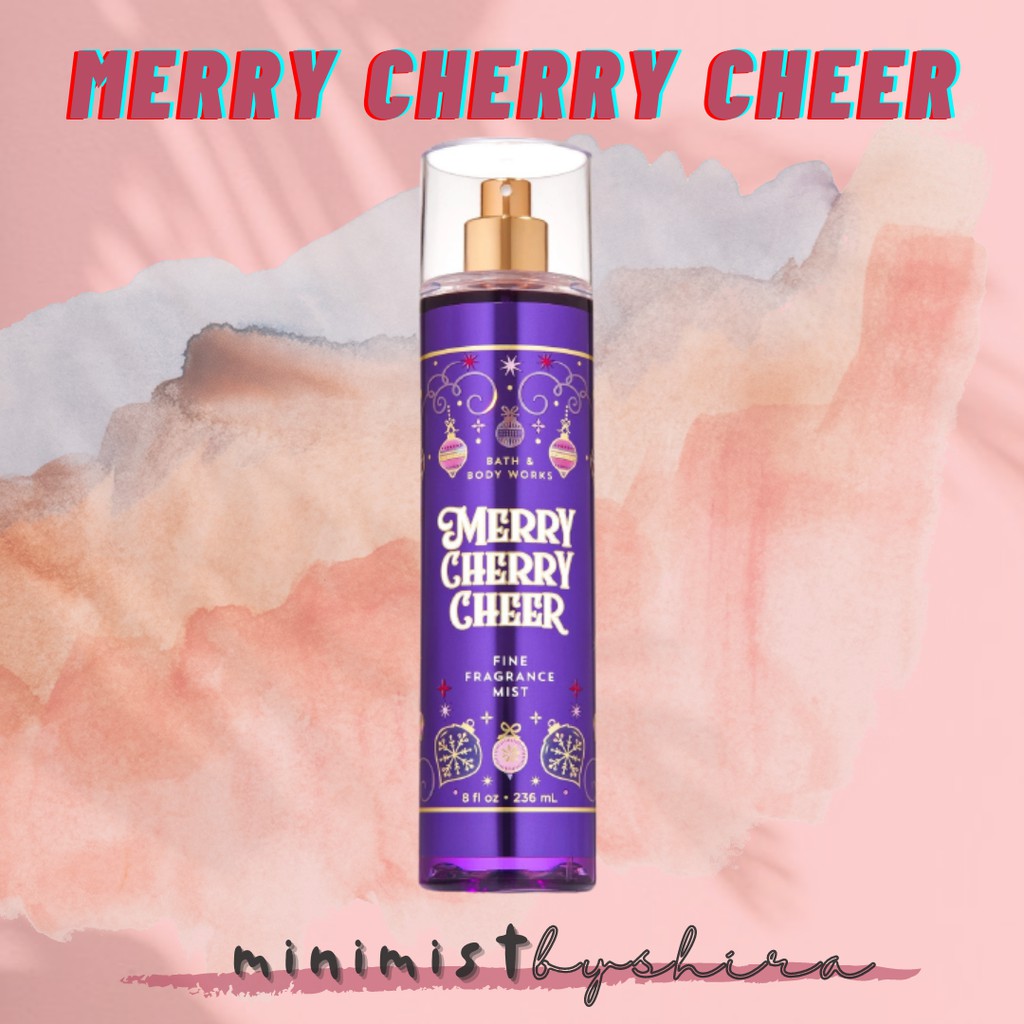 Merry Cherry Cheer body mist bath body works bbw trial size 5ml