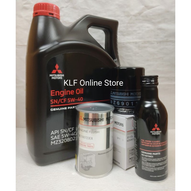 Mitsubishi Original Fully Synthetic Engine Oil SN/CF 5W40 4L Oil Filter