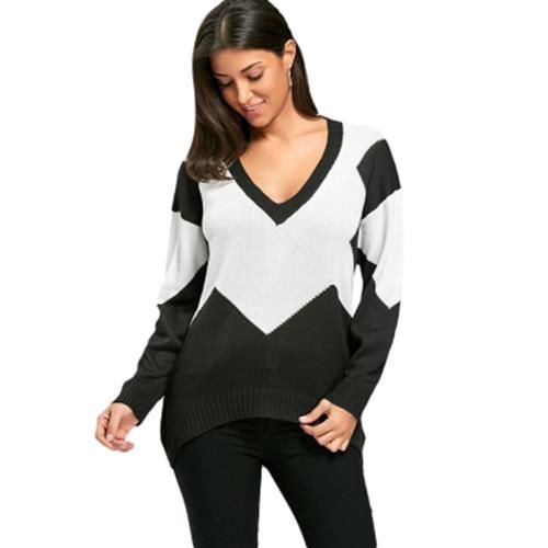 V-Neck Short-Sleeved Double Bow Solid Color Sweater