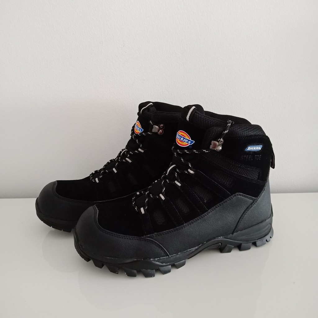 Dickie s Escape Steel Toe Safety Boots Black Shopee Malaysia