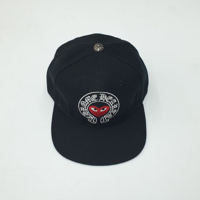 Chrome Hearts X CDG snapback cap