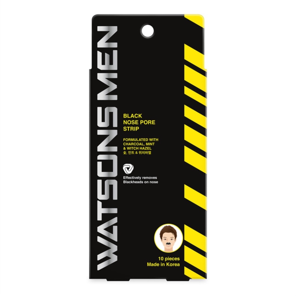 Watsons Men Black Nose Pore Strip (10's) Shopee Malaysia