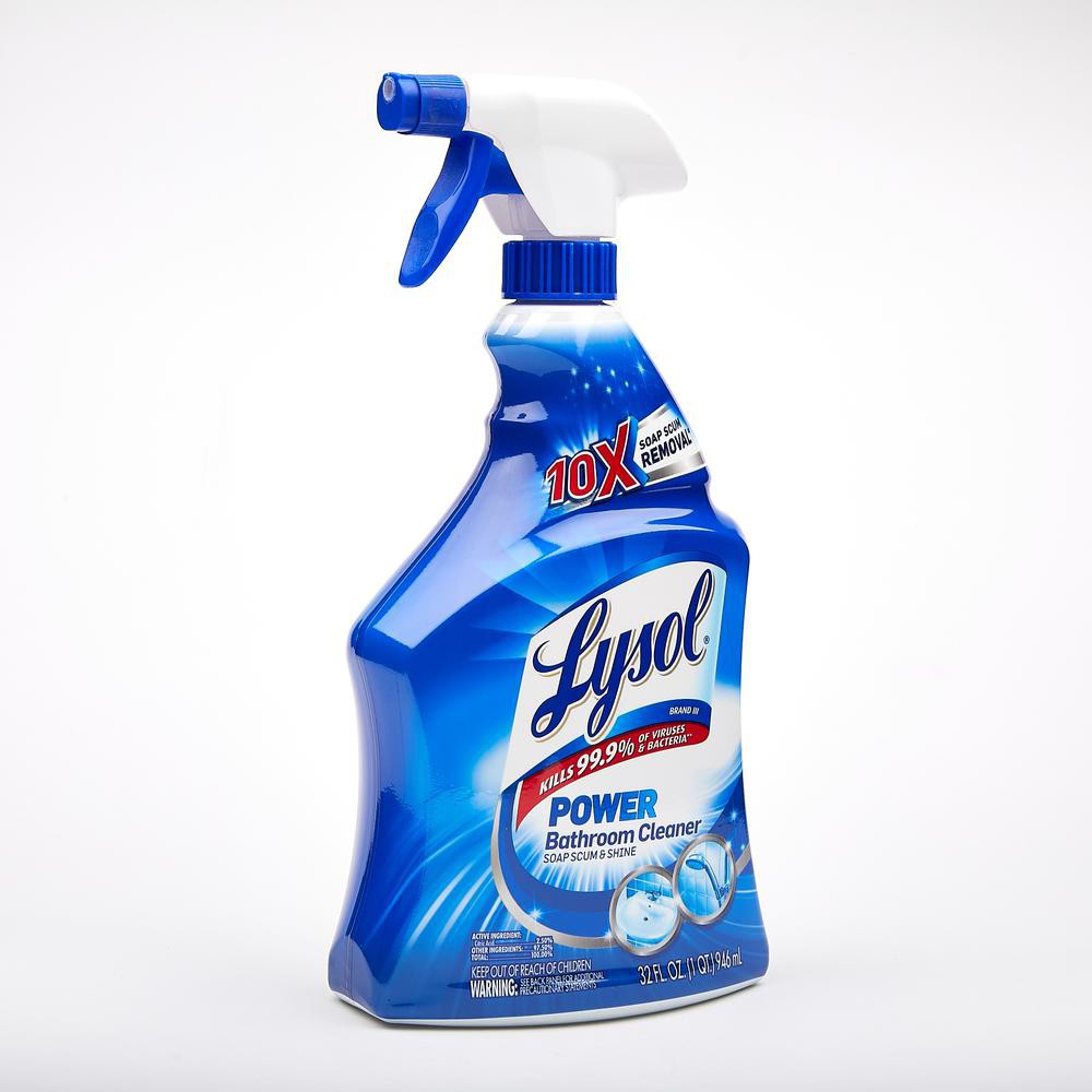 Lysol Power Bathroom Cleaner Soap Scum & Shine 946ml Shopee