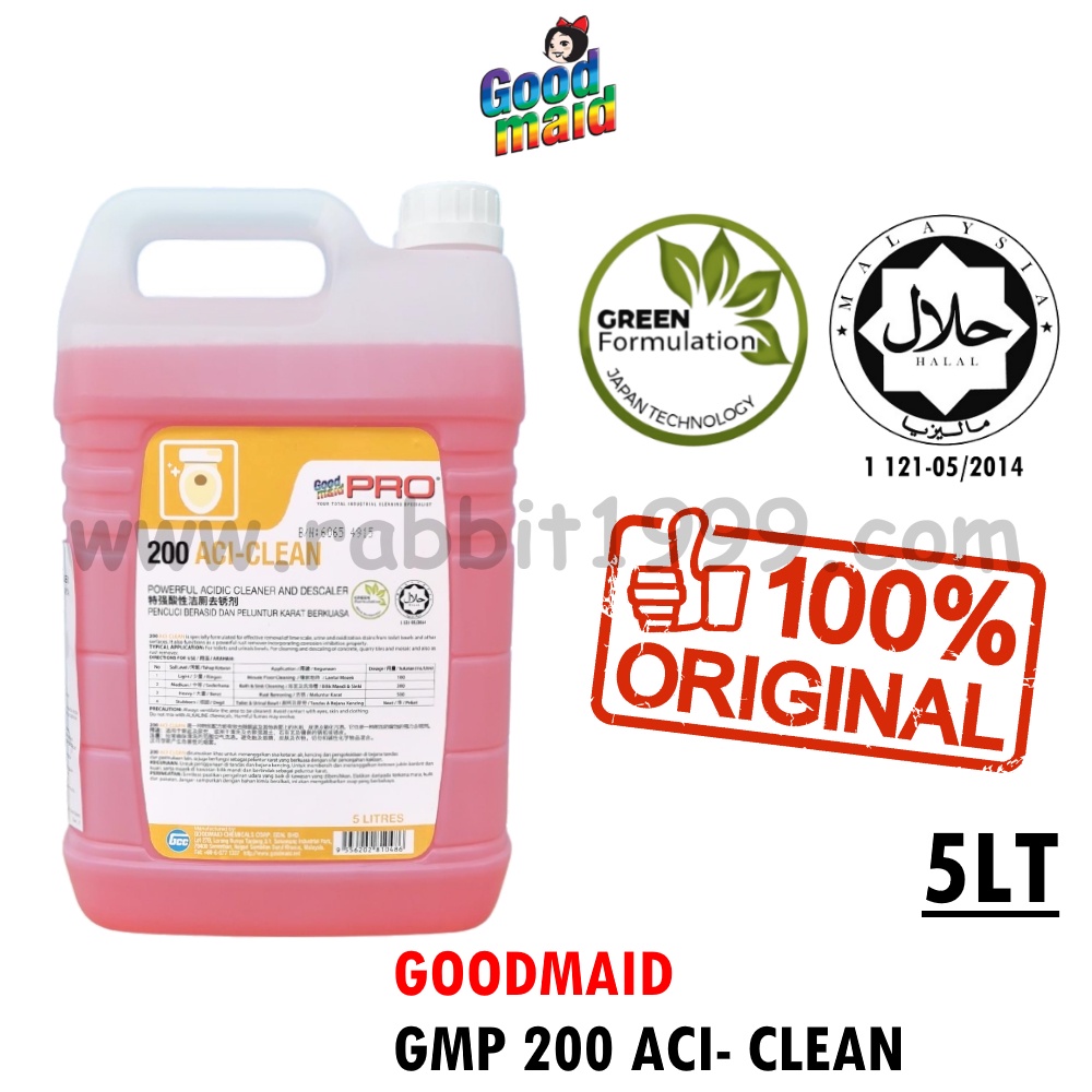 GOODMAID GMP 200 ACICLEAN 5Lt acid stain remover / pencuci lantai