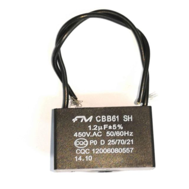 12"Table Fan Capacitor 1.2uF For Khind Midea KDK Sharp Panasonic