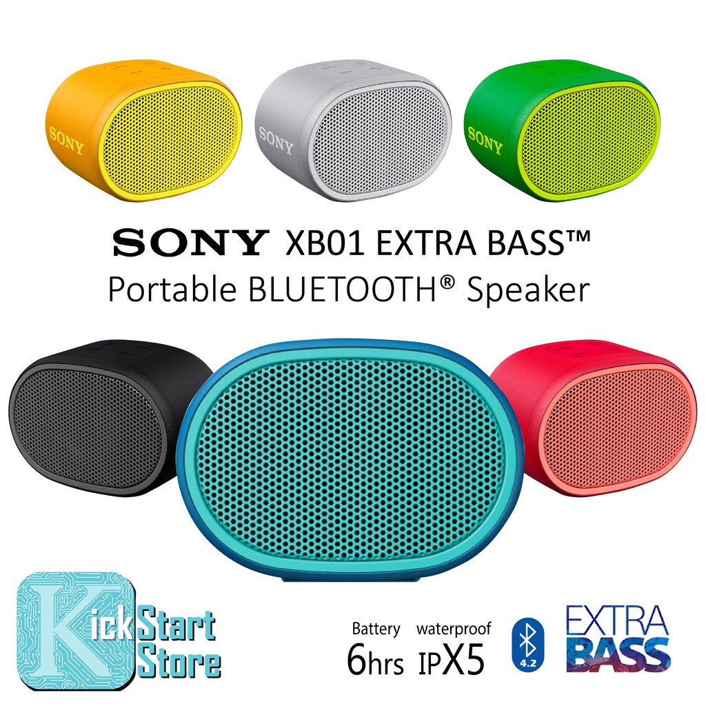 Sony XB01 EXTRA BASS邃｢ Portable BLUETOOTHﾂｮ Speaker SRS-XB01 Shopee Malaysia