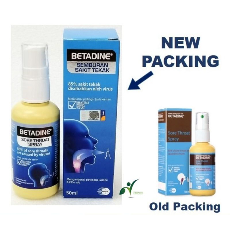 Betadine Sore Throat Spray / Antiseptic throat spray / PovidoneIodine Throat Spray [EXP03/2025