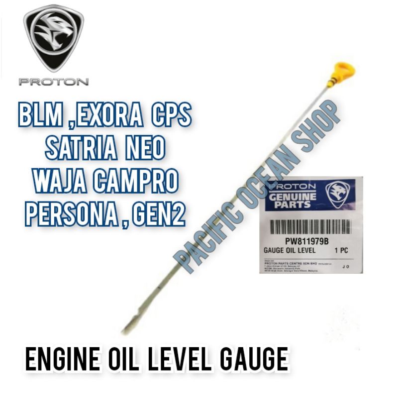 Engine Oil Level Gauge Dipstick Original Proton Blm Exora Cps Satria Neo Waja Campro Persona