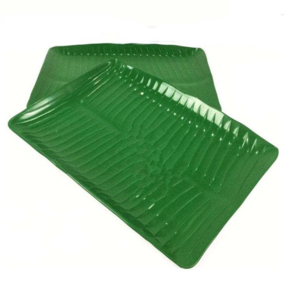 Plastic Banana Leaf Plate Pinggan Daun Pisang/Nasi Lemak Plate/Leaf