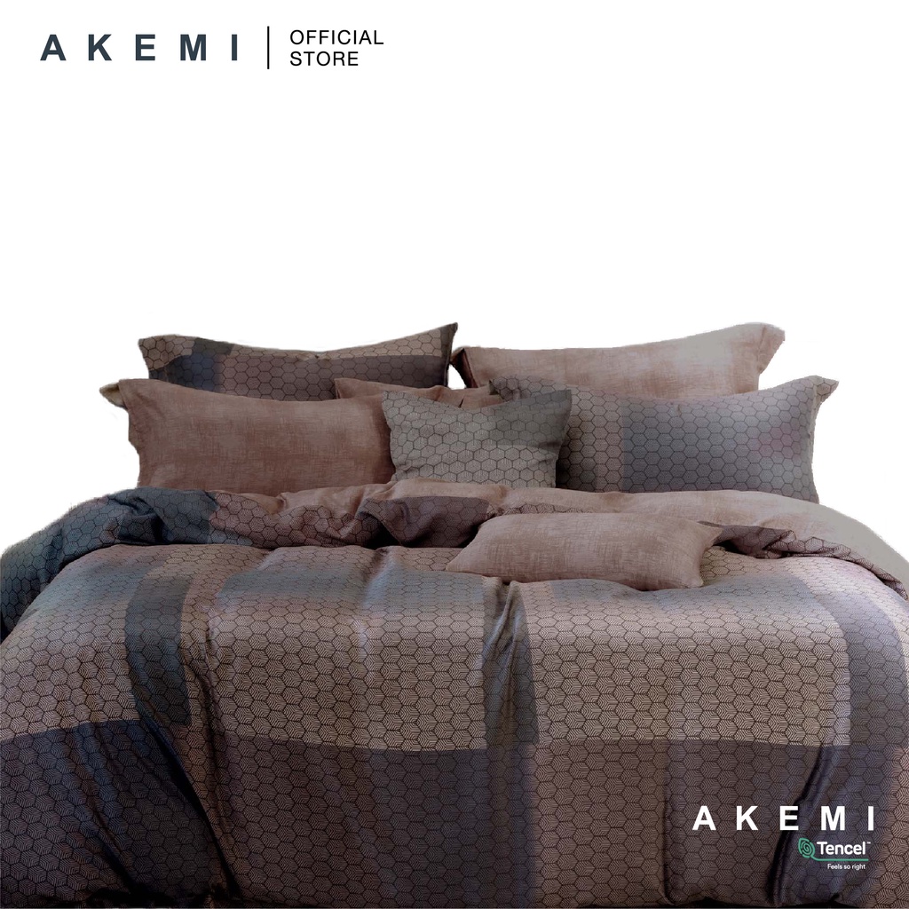 AKEMI TENCEL™ Modal Ardent Quilt Cover Set 880TC (Super Single/ Queen ...